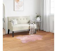 vidaXL Tappeto Pecora Tafalla Rosa 80 x 120 cm Poliestere