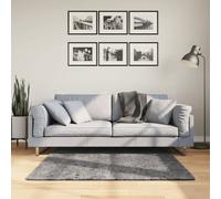 vidaXL Tappeto Pelo Corto HUARTE Morbido Lavabile Antracite 120x120 cm