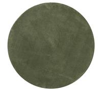 vidaXL Tappeto Pelo Corto HUARTE Morbido Lavabile Verde Bosco Ø 160 cm, Tappeto da Pavimento, Tappeto Morbido, Tappeto Circolare
