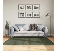 vidaXL Tappeto Pelo Corto HUARTE Morbido Lavabile Verde Bosco