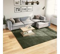 vidaXL Tappeto Pelo Corto HUARTE Morbido Lavabile Verde Bosco