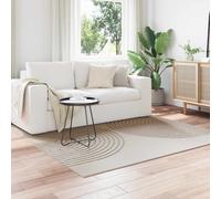 vidaXL Tappeto per interni GALATI Crema 120 x 120 cm Poliestere
