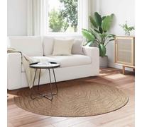 vidaXL Tappeto per uso interno ed esterno AGIRA Naturale Ø 120 CM