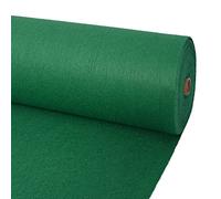 vidaXL Tappeto Piatto da Esposizione in Poliestere Multiuso Piatto Riutilizzabile Corsia Moquette Espositiva Matrimoni 1x24 m Verde