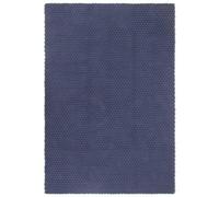 VIDAXL - Tappeto Rettangolare Blu Marino 180x250 Cm In Cotone