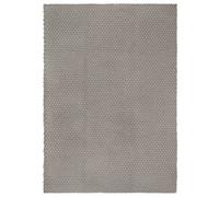 vidaXL Tappeto Rettangolare Grigio 160x230 cm in Cotone