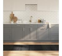 vidaXL Tappeto Rettangolare Grigio 60x300 cm in bambù da soggiorno