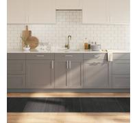 vidaXL Tappeto Rettangolare Grigio 70x300 cm in Bambù