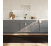 vidaXL Tappeto Rettangolare Marrone Scuro 100x500 cm in Bambù