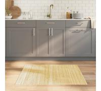 vidaXL Tappeto Rettangolare Natura Chiaro 80x100 cm in Bambù