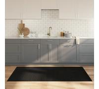 vidaXL Tappeto Rettangolare Nero 100x200 cm in Bambù