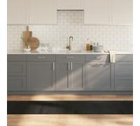 vidaXL Tappeto Rettangolare Nero 60x400 cm in bambù