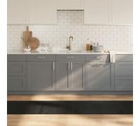 vidaXL Tappeto Rettangolare Nero 60x500 cm in bambù