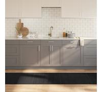 vidaXL Tappeto Rettangolare Nero 70x400 cm in bambù