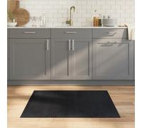 vidaXL Tappeto Rettangolare Nero 80x100 cm in bambù, Tappeto Rettangolare, Tappeto da Salotto, Tappeto in bambù, Tappeto da Soggiorno, Tappeto Moderno