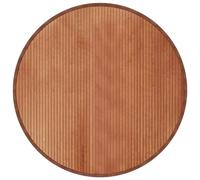 vidaXL Tappeto Rotondo Marrone 100 cm in bambù, Tappeto Rotondo, Tappeto da Salotto, Tappeto in bambù, Tappeto da Soggiorno, Tappeto Moderno