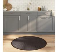 vidaXL Tappeto Rotondo Marrone Scuro 100 cm in Bambù