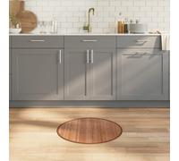 vidaXL Tappeto Rotondo Naturale 60 cm in Bambù