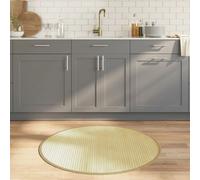 vidaXL Tappeto Rotondo Naturale Chiaro 100 cm in Bambù