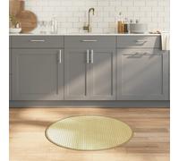 vidaXL Tappeto Rotondo Naturale Chiaro 80 cm in Bambù, tappeto rotondo, tappeto da salotto, tappeto in bambù, tappeto da soggiorno, tappeto moderno