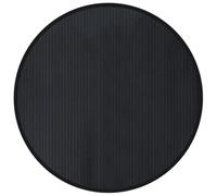 vidaXL Tappeto Rotondo Nero 100 cm in bambù, Tappeto Rotondo, Tappeto da Salotto, Tappeto in bambù, Tappeto da Soggiorno, Tappeto Moderno