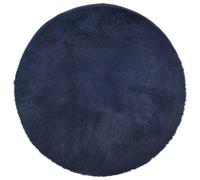 vidaXL Tappeto Shaggy a Pelo Lungo Blu Marino 120x120 cm in Poliestere, Tappeto, Tappeto Soggiorno, Tappeto soffice, Tappeto, Tappeto Camera da Letto