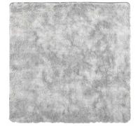 vidaXL Tappeto Shaggy a Pelo Lungo Grigio Argento 240x240cm Poliestere, Tappeto, Tappeto Soggiorno, Tappeto soffice, Tappeto, Tappeto Camera da Letto