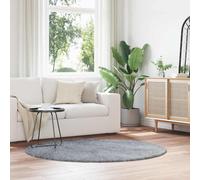 vidaXL Tappeto Shaggy a Pelo Lungo NAVARRA Grigio Chiaro 160x160 cm