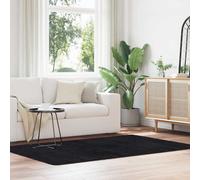 vidaXL Tappeto Shaggy a Pelo Lungo NAVARRA Nero 130x200 cm poliestere