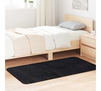 vidaXL Tappeto Shaggy a Pelo Lungo NAVARRA Nero 80x150 cm poliestere