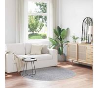 vidaXL Tappeto Shaggy Antiscivolo Grigio 160 x 160 cm PP