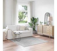 vidaXL Tappeto Shaggy Antiscivolo Grigio 160 x 160 cm PP