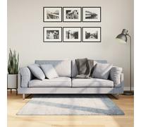 vidaXL Tappeto Shaggy PAMPLONA a Pelo Lungo Moderno Blu 120x120 cm