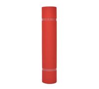 vidaXL Tappeto Tinta unita Rosso 1 x 12 m Tessuto