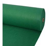 vidaXL Tappeto in poliestere, 1,2 x 12 m, elegante, rettangolare, moderno, arrotolabile, per esterni, per interni ed esterni, a costine, decorazione funzionale, colore: verde