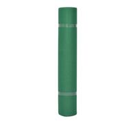 vidaXL Tappeto Tinta unita Verde 1 x 12 m Tessuto