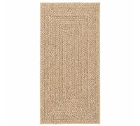 vidaXL Tappeto ZIZUR 60x110 cm Aspetto Iuta per Interni ed Esterni, moquette, zerbino, tappeto per pavimenti, tappeto per esterni, tappetino