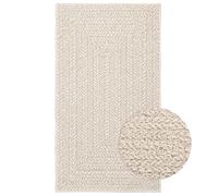 Tappeto ZIZUR Crema 60x110 cm Aspetto Iuta Interni ed Esterni