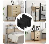 vidaXL Tappi terminali 12 pcs Nero 15 x 15 x 15 mm PP