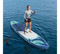 vidaXL Tavola da Paddle Gonfiabile HYDROS 335 x 76 x 15 cm Turchese