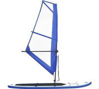 Set tavola gonfiabile da sup con vela blu e bianco