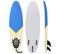 AX Tavola Surf Fondo Liscio 170x46,8x8cm Blu Crema Tre Alette Thruster XPE 91687