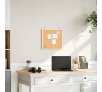 vidaXL Tavola in Sughero con Cornice Legno Massello di Pino 40x40 cm