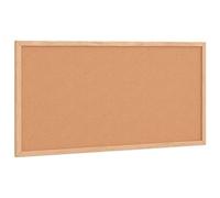vidaXL Tavola in Sughero con Cornice Legno Massello di Pino 60x30 cm, bacheca di sughero, bacheca di spillo, bacheca di ufficio, grande bacheca