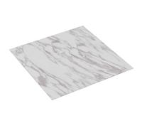 vidaXL Tavole per Pavimenti 5,11 m² 55 pcs PVC Marmo Bianco