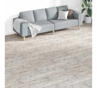 vidaXL Tavole per Pavimenti 18 pcs Grigio 5,26 m² PVC