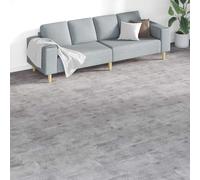 vidaXL Tavole per Pavimenti 18 pcs Marrone Cemento 5,26 m² PVC