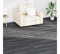 vidaXL Tavole per Pavimenti 18 pcs Nero e Bianco 2,51 m² PVC