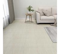 vidaXL Tavole da pavimento 55 pezzi Crema 5,11 m² PVC, idee moderne e quadrate per pavimenti fai da te che danno un aspetto elegante, affidabile e durevole nel tuo ufficio con opzioni in PVC adesivo