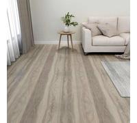 vidaXL Tavole da pavimento 55 pezzi tortora 5,11 m² PVC, idee moderne e quadrate per pavimenti fai da te che danno un aspetto elegante, affidabile e durevole nel tuo ufficio con opzioni in PVC adesivo